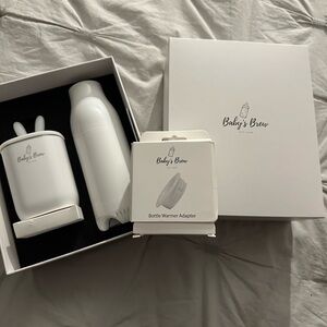White Bottle Warmer Set